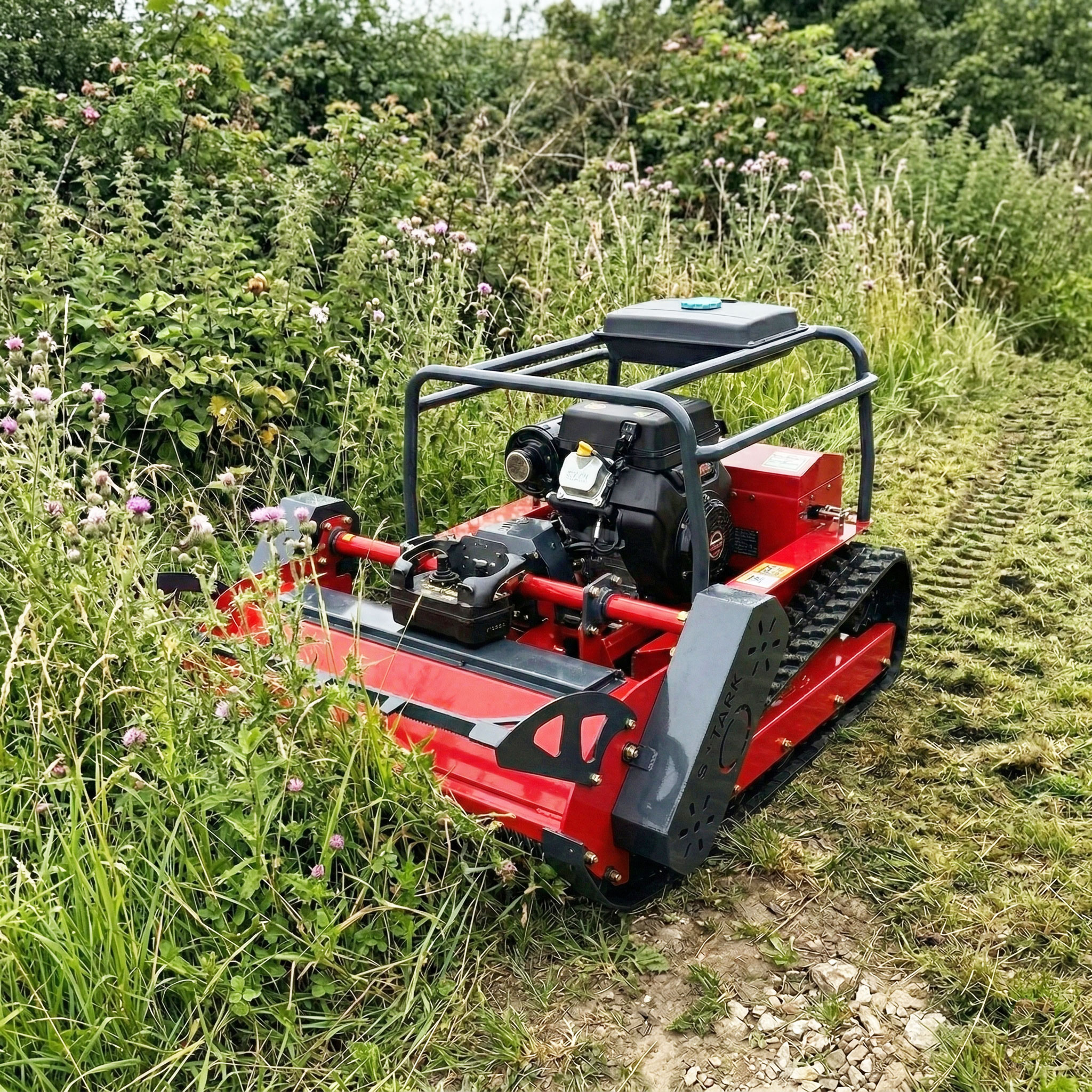 GS TAITAN-1200 flagship hybrid remote-controlled tracked flail mower